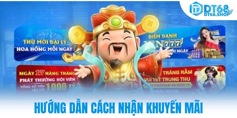 Hướng dẫn cách nhận khuyến mãi