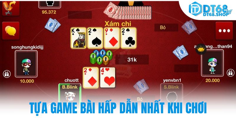 Tựa game bài hấp dẫn nhất khi chơi
